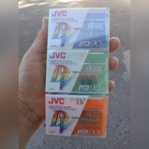 NEW Set of 3 JVC Mini Digital Video Cassette Blank Tapes M-DV60BL